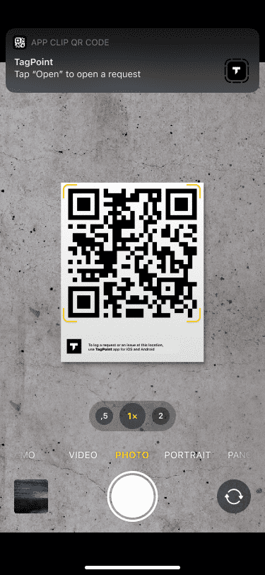 QR-code for booking